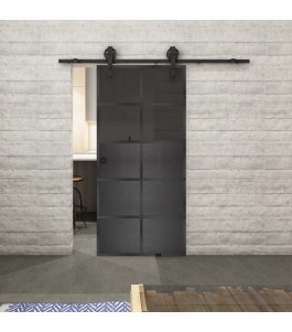 Glasschiebetür BARN-LINE Loft Schwarzeisen | Glastuershop24
