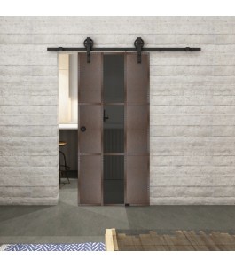 Glasschiebetür BARN-LINE Loft Rosteisen | Glastuershop24