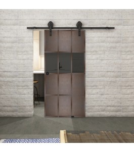 Glasschiebetür BARN-LINE Loft Rosteisen | Glastuershop24