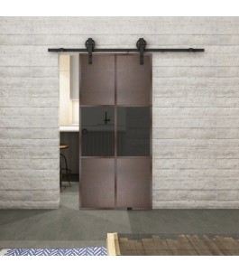 Glasschiebetür BARN-LINE Loft Rosteisen | Glastuershop24