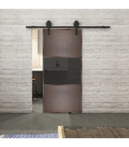 Glasschiebetür BARN-LINE Loft Rosteisen | Glastuershop24