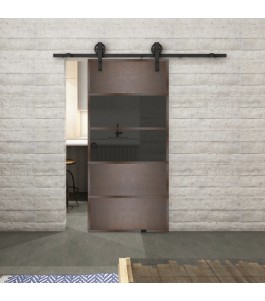 Glasschiebetür BARN-LINE Loft Rosteisen | Glastuershop24