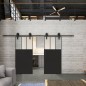 Glasschiebetür BARN-LINE Loft Schwarzlack 29 Blickdicht Glasschiebetür BARN-LINE Loft Schwarzlack 29 Blickdicht