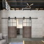 Glasschiebetür BARN-LINE Loft Rosteisen Genietet 17 Blickdicht Glasschiebetür BARN-LINE Loft Rosteisen Genietet 17 Blickdicht