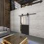 Glasschiebetür BARN-LINE Loft Schwarzlack 30 Blickdicht Glasschiebetür BARN-LINE Loft Schwarzlack 30 Blickdicht
