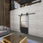 Glasschiebetür BARN-LINE Loft Schwarzlack 33 Blickdicht Glasschiebetür BARN-LINE Loft Schwarzlack 33 Blickdicht