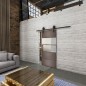 Glasschiebetür BARN-LINE Loft Rosteisen Genietet 25 Blickdicht Glasschiebetür BARN-LINE Loft Rosteisen Genietet 25 Blickdicht