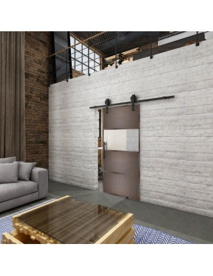 Glasschiebetür BARN-LINE Loft Rosteisen | Glastuershop24