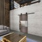 Glasschiebetür BARN-LINE Loft Rosteisen Genietet 27 Blickdicht Glasschiebetür BARN-LINE Loft Rosteisen Genietet 27 Blickdicht