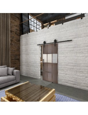 Glasschiebetür BARN-LINE Loft Rosteisen | Glastuershop24