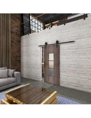 Glasschiebetür BARN-LINE Loft Rosteisen | Glastuershop24