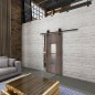 Glasschiebetür BARN-LINE Loft Rosteisen Genietet 35 Blickdicht Glasschiebetür BARN-LINE Loft Rosteisen Genietet 35 Blickdicht