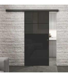 Glasschiebetür BLACK-LINE Loft Schwarzlack 22 | Glastuershop24