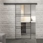 Glasschiebetür BLACK-LINE Loft Schwarzlack 17 Auf Klarglas Glasschiebetür BLACK-LINE Loft Schwarzlack 17 Auf Klarglas