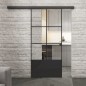 Glasschiebetür BLACK-LINE Loft Schwarzlack 35 Auf Klarglas Glasschiebetür BLACK-LINE Loft Schwarzlack 35 Auf Klarglas