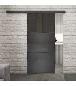 Glasschiebetür BLACK-LINE Loft Schwarzeisen | Glastuershop24