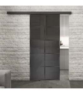 Glasschiebetür BLACK-LINE Loft Schwarzeisen | Glastuershop24