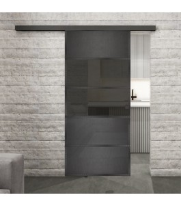 Glasschiebetür BLACK-LINE Loft Schwarzeisen | Glastuershop24