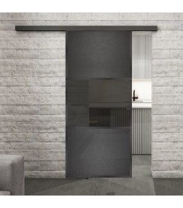 Glasschiebetür BLACK-LINE Loft Schwarzeisen | Glastuershop24