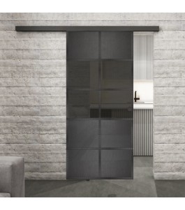 Glasschiebetür BLACK-LINE Loft Schwarzeisen | Glastuershop24