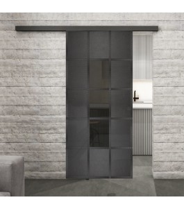 Glasschiebetür BLACK-LINE Loft Schwarzeisen | Glastuershop24