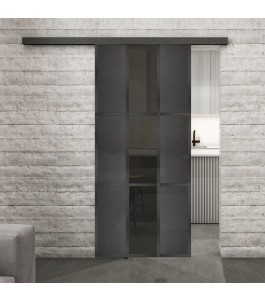 Glasschiebetür BLACK-LINE Loft Schwarzeisen | Glastuershop24