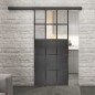 Glasschiebetür BLACK-LINE Loft Schwarzeisen Genietet 21 Auf Klarglas Glasschiebetür BLACK-LINE Loft Schwarzeisen Genietet 21 Auf Klarglas