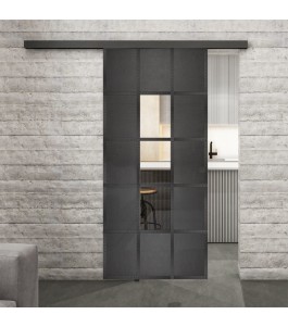 Glasschiebetür BLACK-LINE Loft Schwarzeisen | Glastuershop24