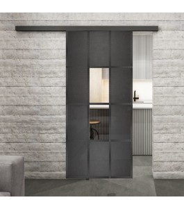 Glasschiebetür BLACK-LINE Loft Schwarzeisen | Glastuershop24