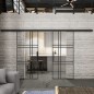 Glasschiebetür BLACK-LINE Loft Schwarzlack 20 Auf Klarglas Glasschiebetür BLACK-LINE Loft Schwarzlack 20 Auf Klarglas