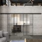 Glasschiebetür BLACK-LINE Loft Schwarzlack 21 Auf Klarglas Glasschiebetür BLACK-LINE Loft Schwarzlack 21 Auf Klarglas
