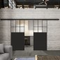 Glasschiebetür BLACK-LINE Loft Schwarzlack 27 Auf Klarglas Glasschiebetür BLACK-LINE Loft Schwarzlack 27 Auf Klarglas