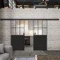 Glasschiebetür BLACK-LINE Loft Schwarzlack 28 Auf Klarglas Glasschiebetür BLACK-LINE Loft Schwarzlack 28 Auf Klarglas