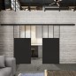 Glasschiebetür BLACK-LINE Loft Schwarzlack 29 Auf Klarglas Glasschiebetür BLACK-LINE Loft Schwarzlack 29 Auf Klarglas