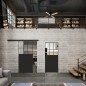 Glasschiebetür BLACK-LINE Loft Schwarzlack 27 Auf Klarglas Glasschiebetür BLACK-LINE Loft Schwarzlack 27 Auf Klarglas