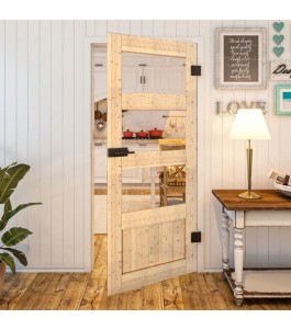 Ganzglastür Country Astkiefer Modell 32 nach Maß | Glastuershop24