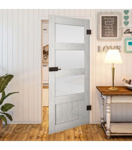 Ganzglastür Country Weiss Rustikal Modell 36 | Glastuershop24