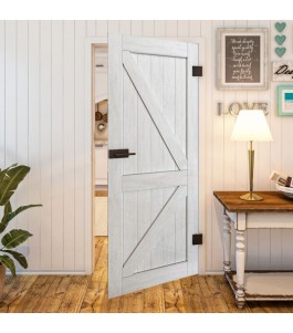 Ganzglastür Country Weiss Rustikal Modell 40 | Glastuershop24