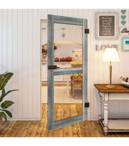 Country Glastür Bunt geplankt Modell 21 | Glastuershop24