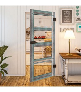 Ganzglastür Country Bunt geplankt Modell 31 | Glastuershop24
