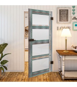 Ganzglastür Country Bunt geplankt Modell 35 | Glastuershop24