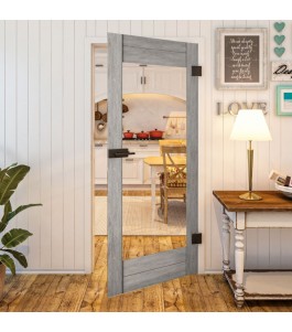 Ganzglastür Country Graueiche Modell 11 nach Maß | Glastuershop24