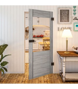 Ganzglastür Country Graueiche Modell 12 | Glastuershop24