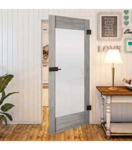 Ganzglastür Country Graueiche Modell 13 | Glastuershop24