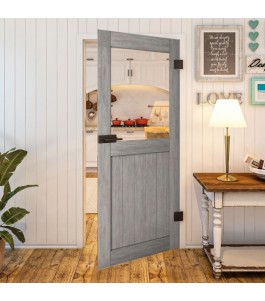 Ganzglastür Country Graueiche Modell 22 | Glastuershop24