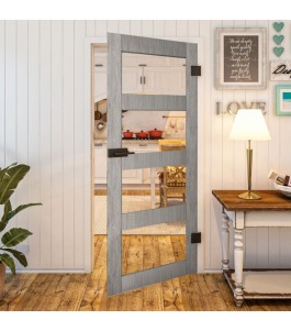 Ganzglastür Country Graueiche Modell 31 | Glastuershop24