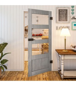 Country Graueiche Modell 32 Ganzglastür | Glastuershop24