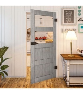 Ganzglastür Country Graueiche Modell 33 | Glastuershop24