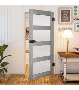 Ganzglastür Country Graueiche Modell 35 | Glastuershop24