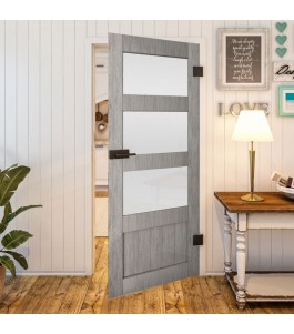 Ganzglastür Country Graueiche Modell 36 | Glastuershop24